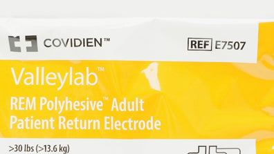 Covidien E7507DB Valleylab REM Polyhesive Adult Patient Return Electrode  >30lbs